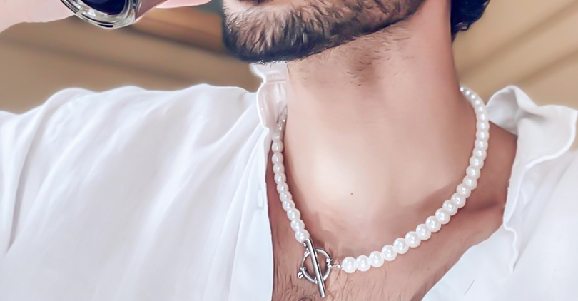 pearl necklace men